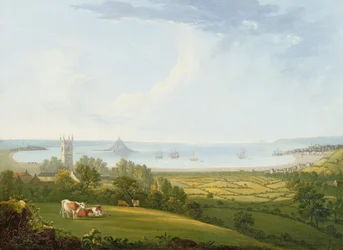 Baie de Mounts depuis Ludgvan, 1790